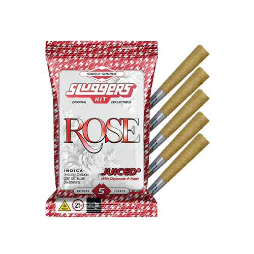 SLUGGERS | JUICED | ROSE | INFUSED PRE-ROLLS | 3.5G(5PK)-active