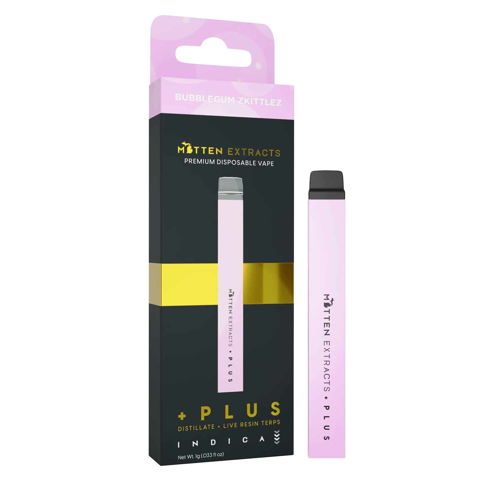 Mitten Extracts Bubblegum Z Disposable Vape Rec - Exclusive