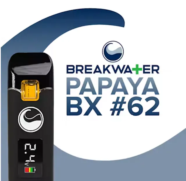 Breakwater Live Hash Rosin Disposable Papaya BX #62 1g (disposables)