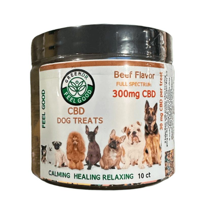 Green DR CBD - Full Spectrum CBD Dog Treats 300mg | Peanut Butter