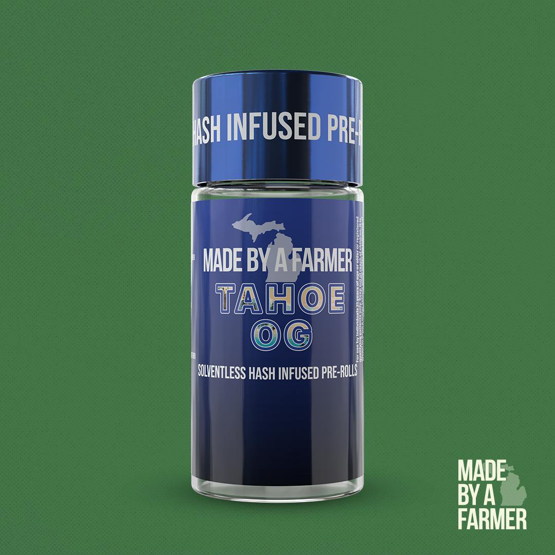 Made By A Farmer - 3-Pack .5g Bubble Hash Infused Prerolls - Tahoe OG