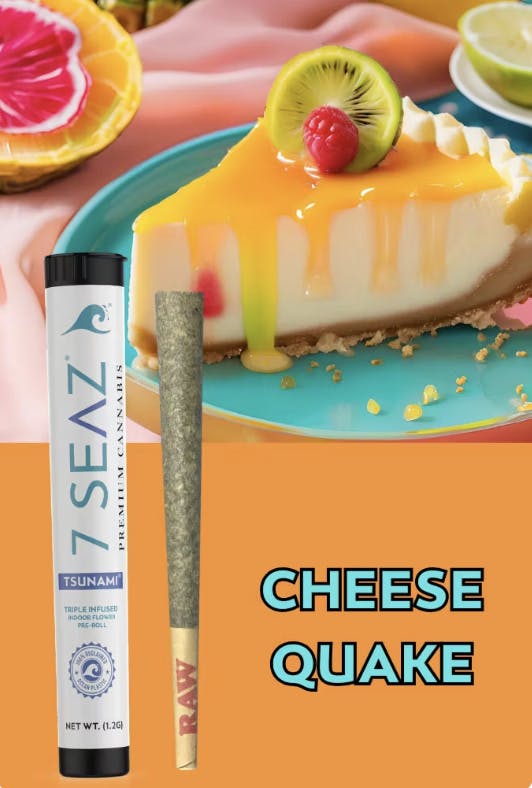 Product Infused Preroll Tsunami | Cheese Quake (H) | 1.2g | 7 Seaz