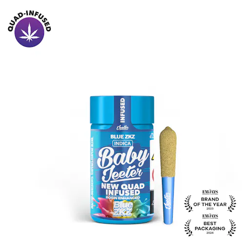 BABY JEETER | BLUE ZKZ | QUAD INFUSED PRE-ROLLS | 2.5G(5PK)-active