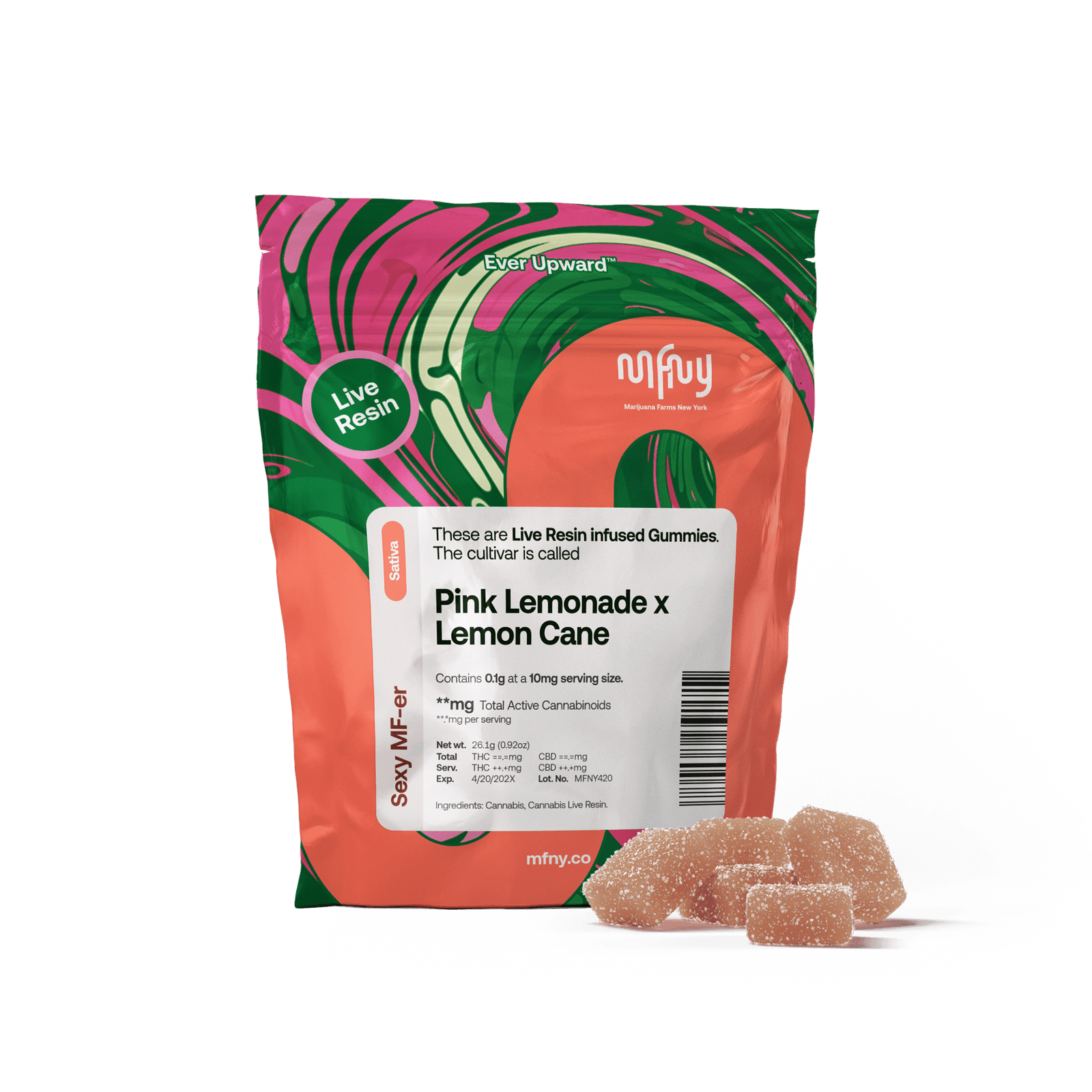 Pink Lemonade x Lemon Cane Live Resin Gummies | 10 pk-1