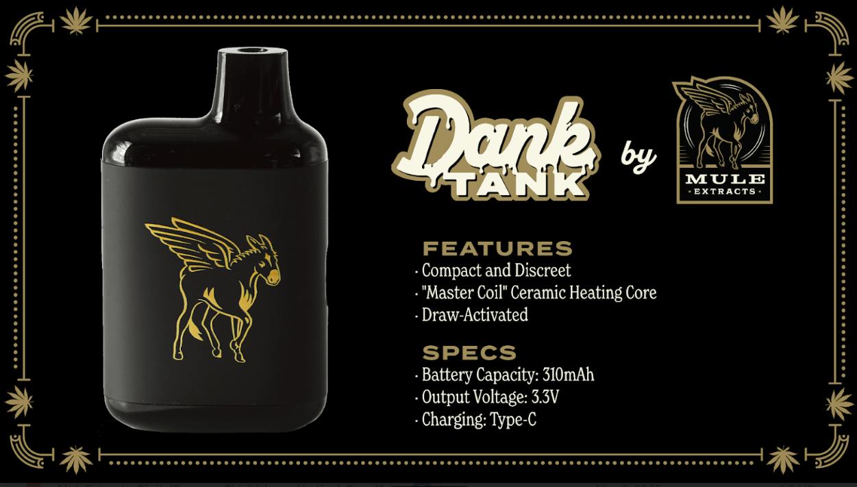 Mule Extracts Dank Tank Purple Crack Disposable 2G