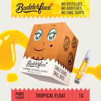 BUDDERFACE | Tropical Float | 1G | Artisanal Live Resin 510 Disposable Cart - product image at King of Budz