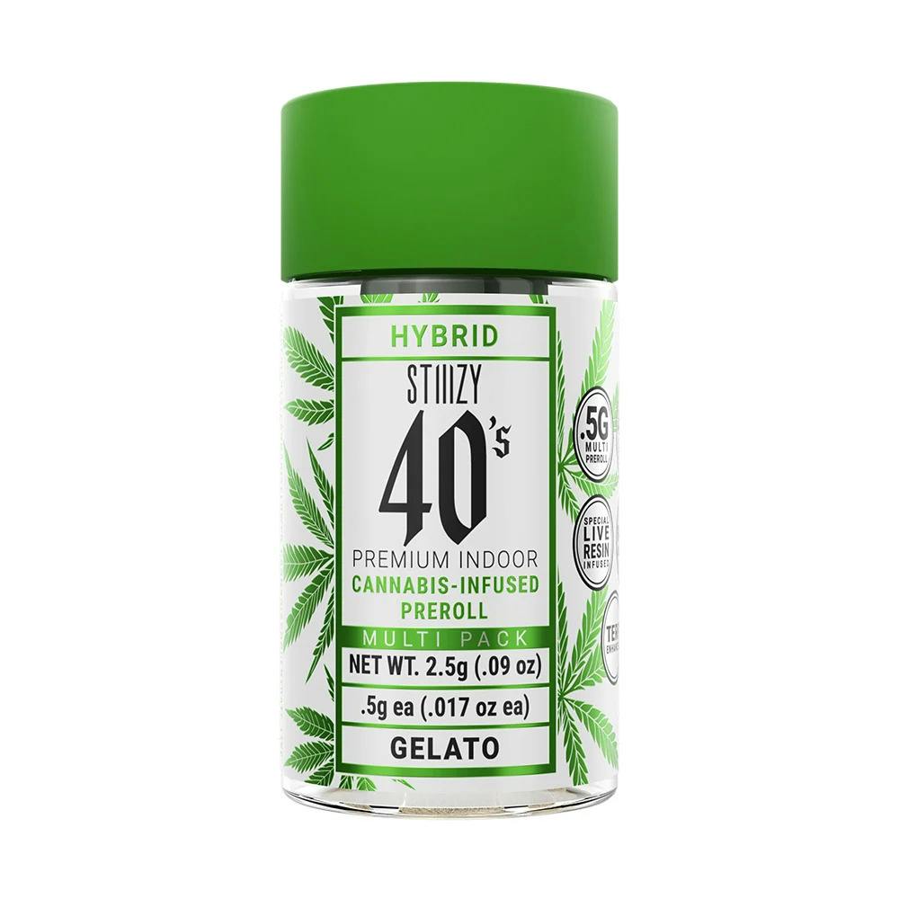 STIIIZY 40s Gelato Indoor Multi Infused 5pk Cookies Hayward