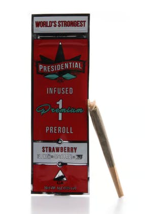 Product: PRESIDENTIAL | STRAWBERRY | MOONROCK | INFUSED PRE-ROLL INDICA