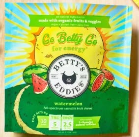 Product GGG Betty's Eddies Fruit Chews - Watermelon 10:2.5 (THC:THCV) 100mg (10pk)