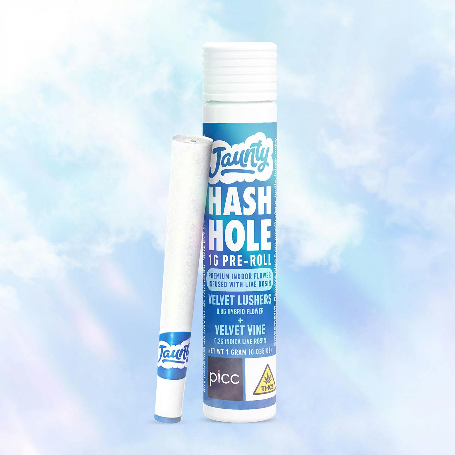 Product Jaunty - Velvet Lushers - 1g - Infused Live Rosin Hash Hole