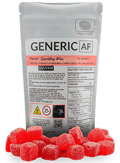 Generic AF | Gummy | Sparkling Wine | 100mg 20pk-1