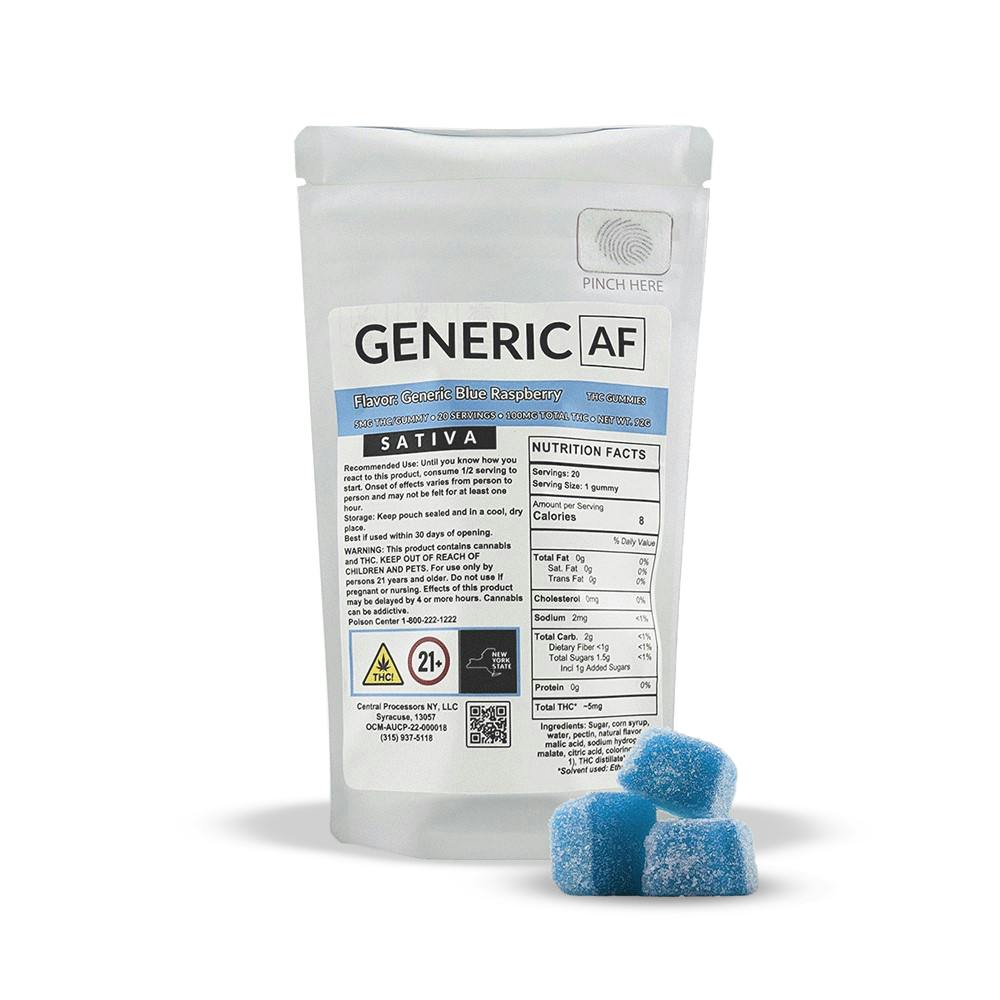 Generic AF | Blue Raspberry | 100mg | 20ct