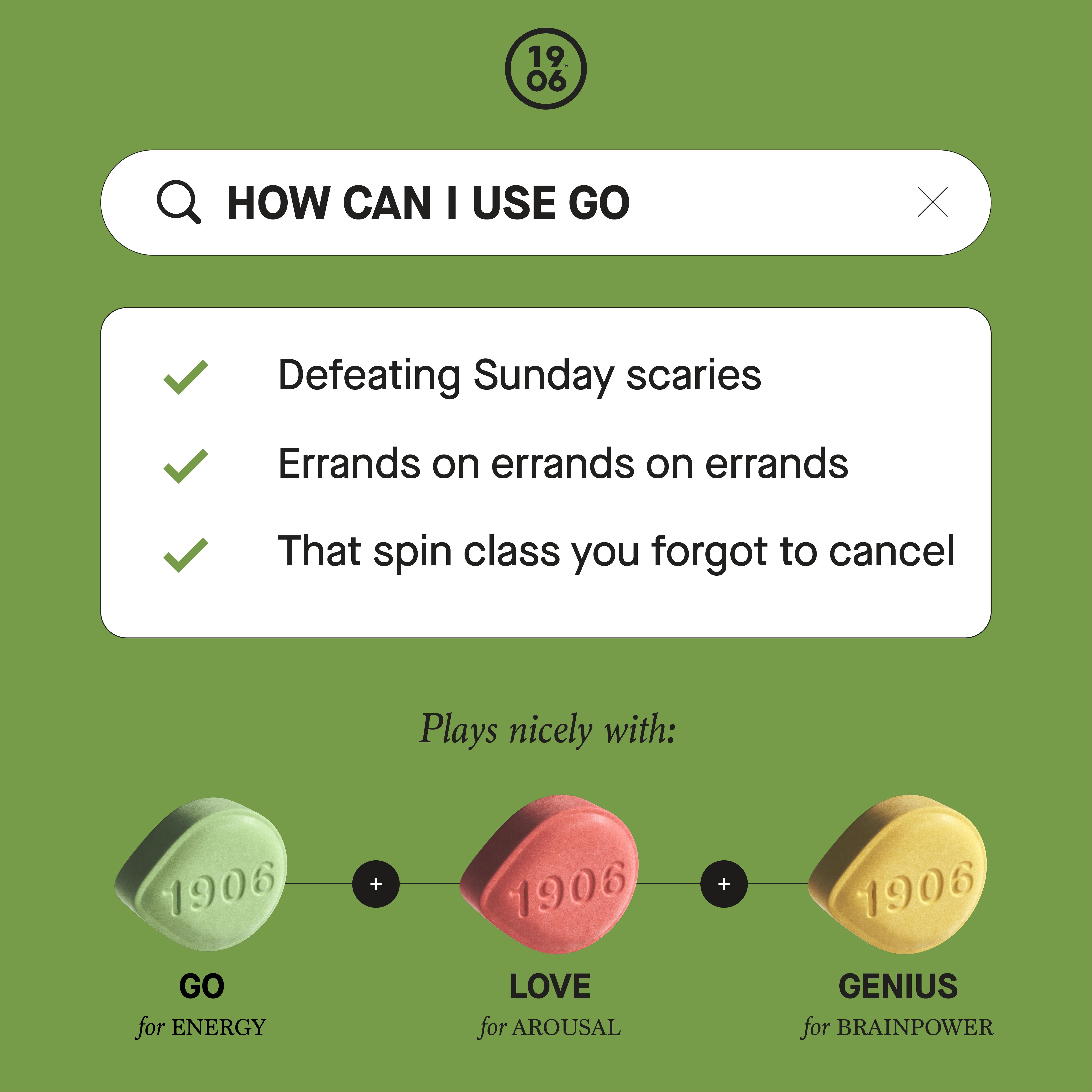 1906 | 'Go' Energy Pills | 20pk | 5mg-1