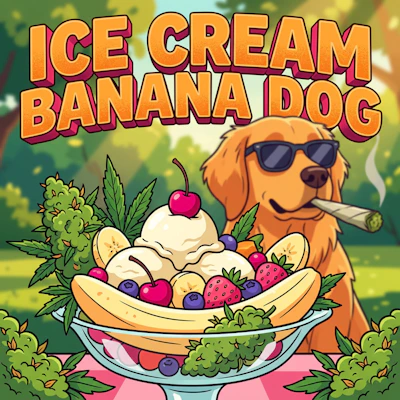 DELI - Ice Cream Banana Dog (Smalls) - FLOWER by LA BELVA LABS at King of Budz