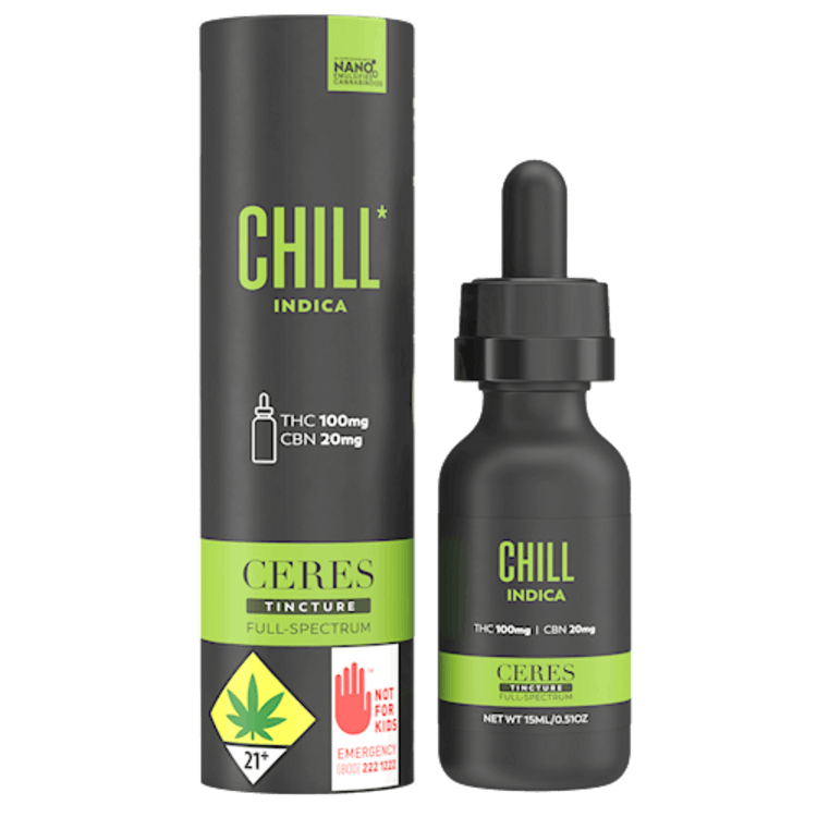 Buy Ceres Garden CERES Tincture THC 100mg - Chill Indica
