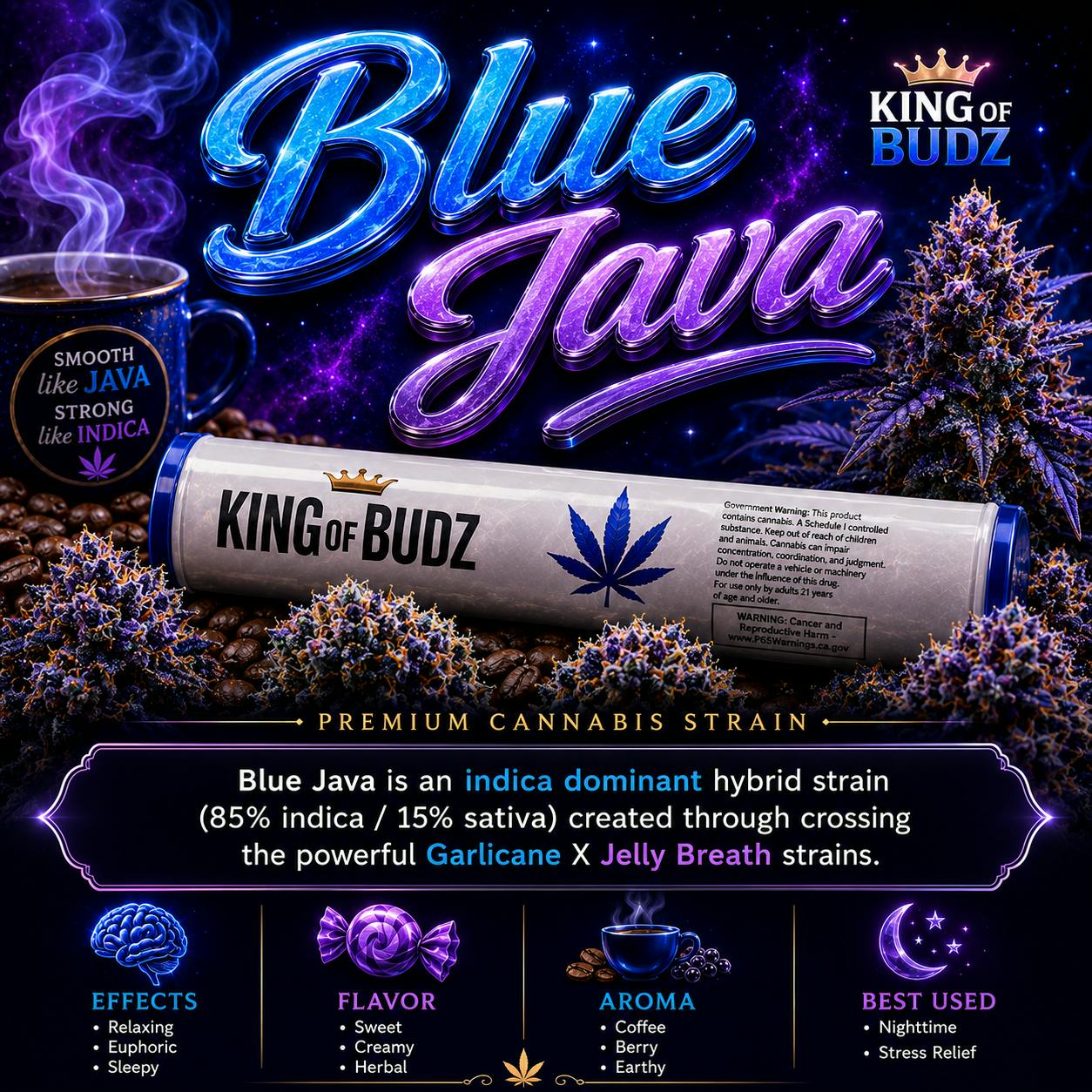 KOB - 1g Preroll - Blue Java