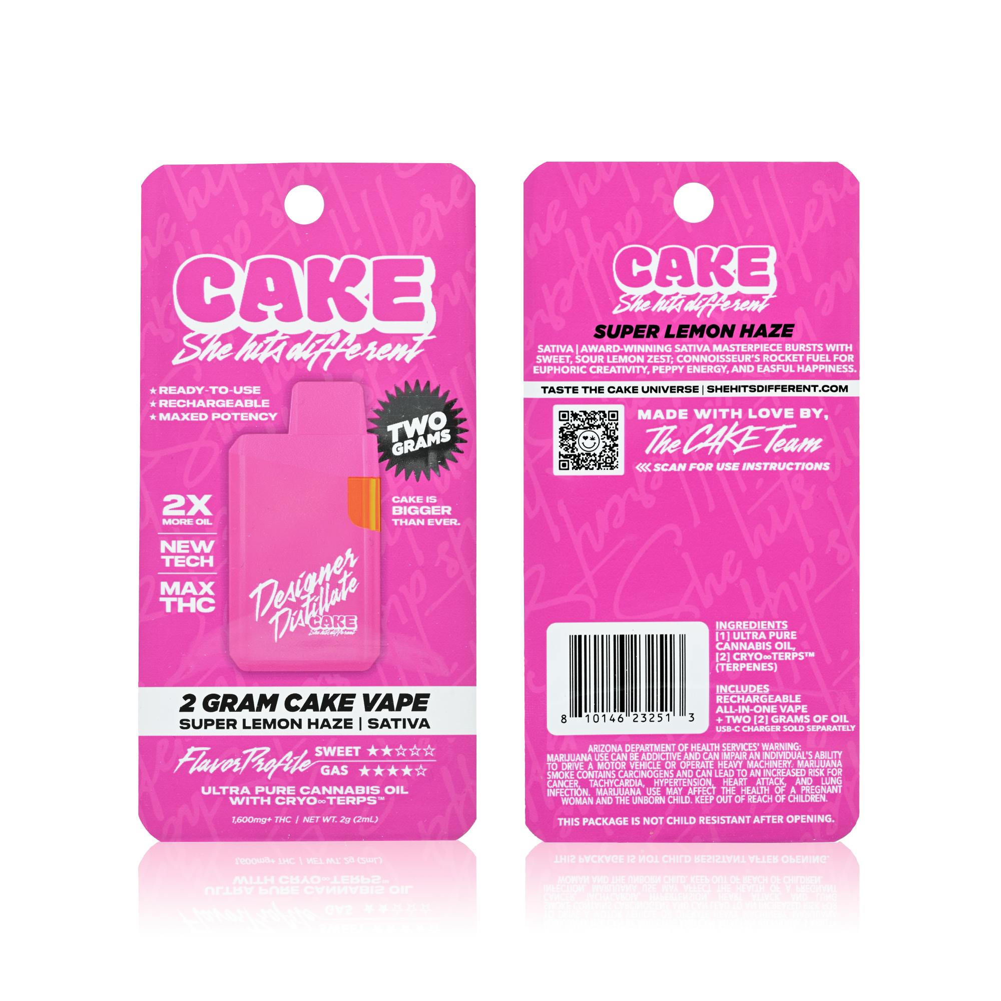 designer distillate cake vape CAKE she hits different: CAKE she hits different