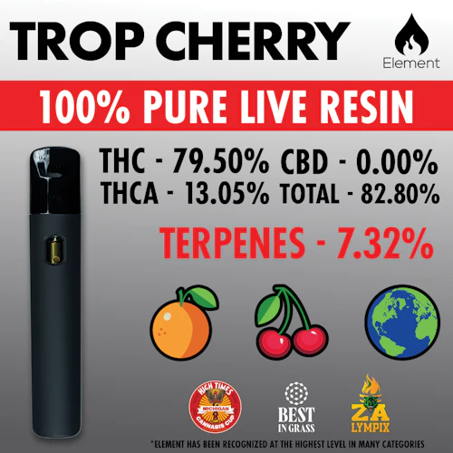 Element - 1g Live Resin Disposable - Trop Cherry