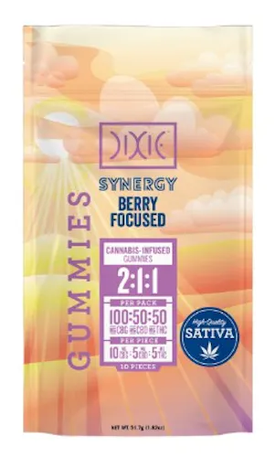 Berry Focused Synergy 2:1:1 Gummies 100mg Rec-active