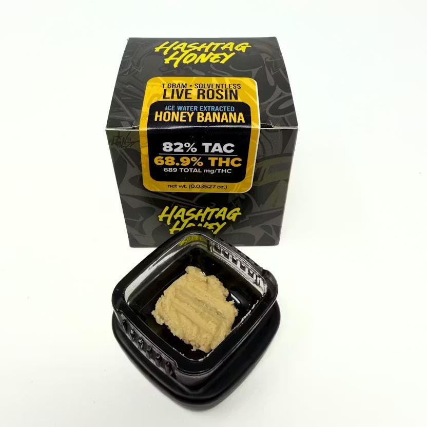 Product Hashtag Honey - Honey Banana - 1g - Cold Cure Live Hash Rosin