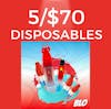 5/$70 Disposables 