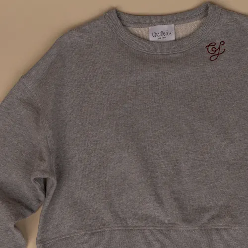 Charlie Fox | Shrunken Terry Sweatshirt | Heather-3