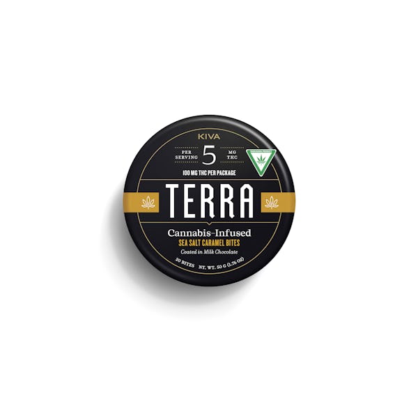 Product: Terra | Sea Salt Caramel Chocolate Bites | 100mg