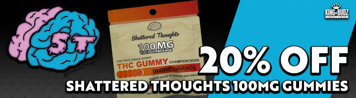 Shattered Thoughts - 100mg Gummies - 20 Percent OFF