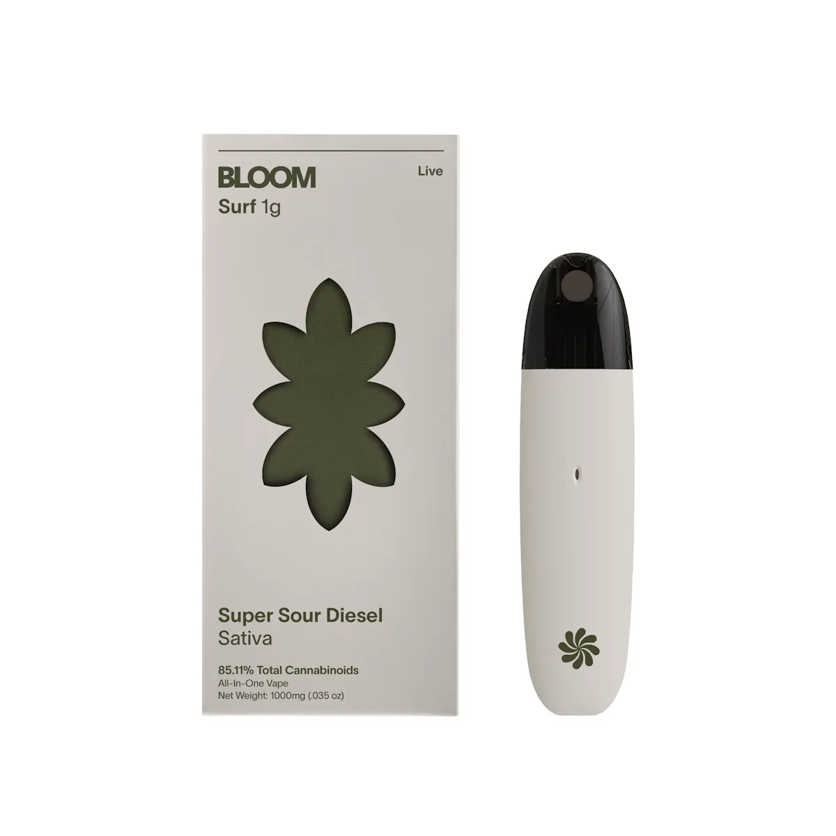Bloom l Live Super Sour Diesel AIO Vape Pen (Disposable) l 1g - Eastern  Green Cannabis