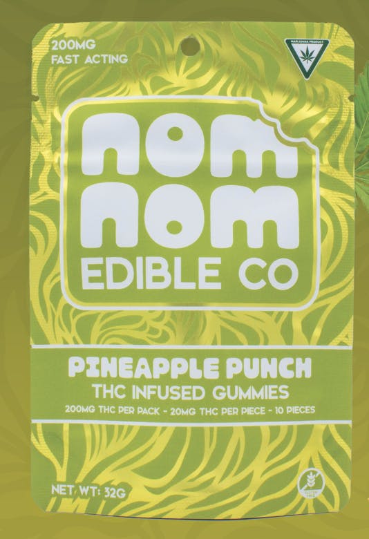 Product: NomNom Edible Co | Gummies - 200mg - Pineapple Punch