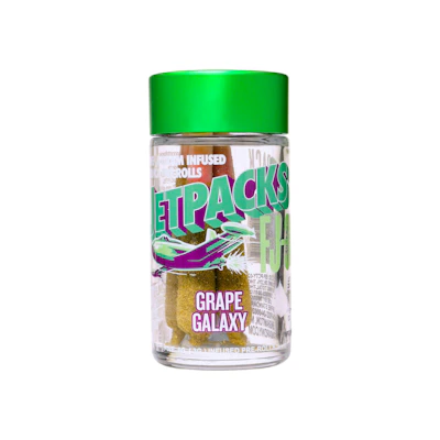 Jetpacks - 5 Pack .6g Infused Prerolls - Grape Galaxy - PRE_ROLLS by Jetpacks at King of Budz