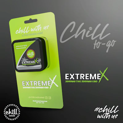 Chill Medicated - 2000mg THC:2000mg CBD On The Go Topical - Extreme X - TOPICALS by Chill Medicated at King of Budz