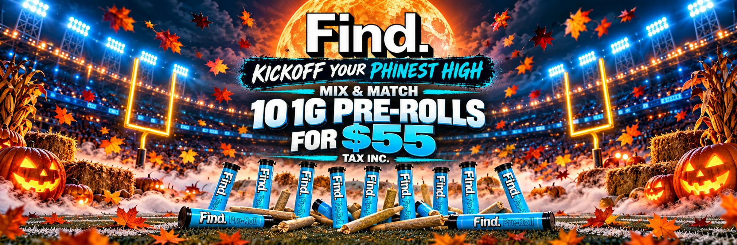 Find cannabis pre rolls on sale only at The Phinest Buds Cannabis Dispensary located at 576 Dick rd ste 10a Depew NY 14043