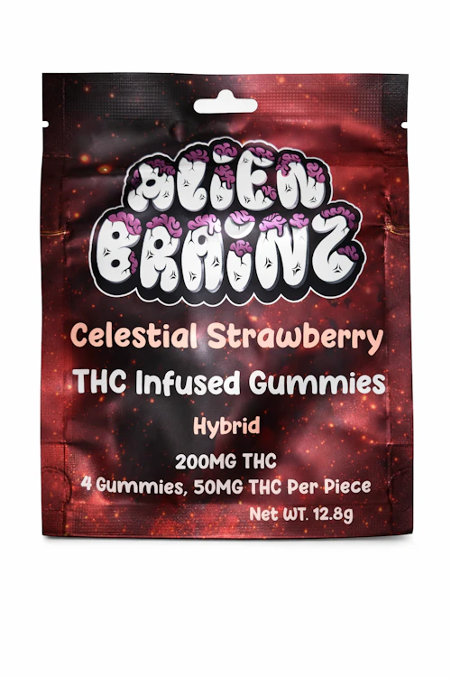 Alien Brainz - 200mg Gummies - Celestial Strawberry