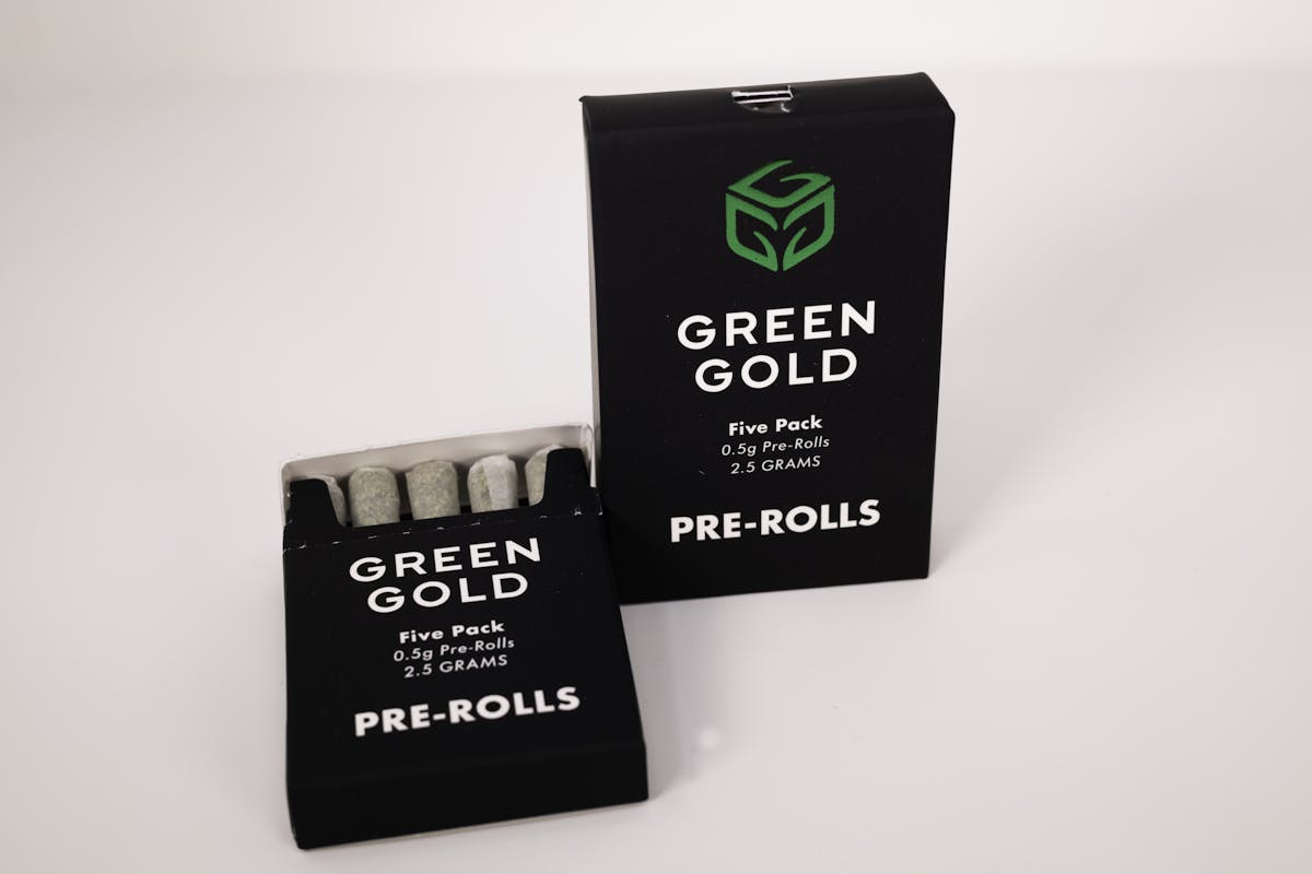 Image of Green Gold | Ice Cream Candy | Pre Roll Pack (.5g each five pack)