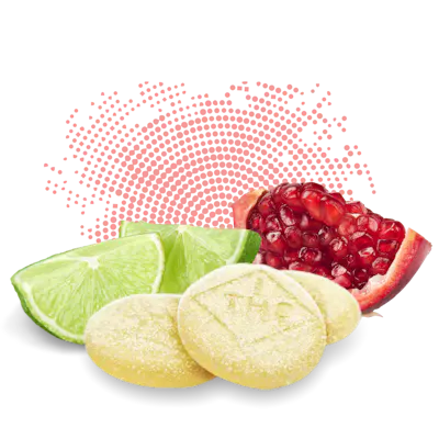 Sour Pomegranate Lime - C-Bite, as Cookies's menu shows it
