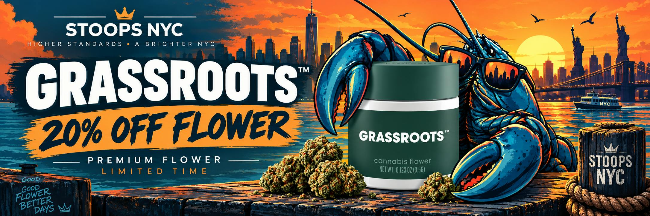 GRASSROOTS FLOWER NYC CANNABIS DISPENSARY FLATIRON NYC