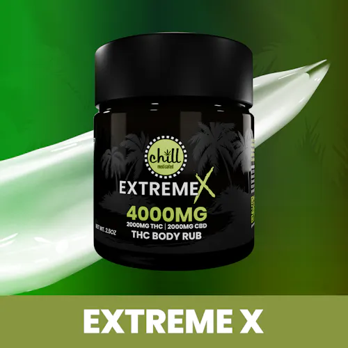 Chill Medicated | EXTREME X Body Rub 2000mg THC : 2000mg CBD-active