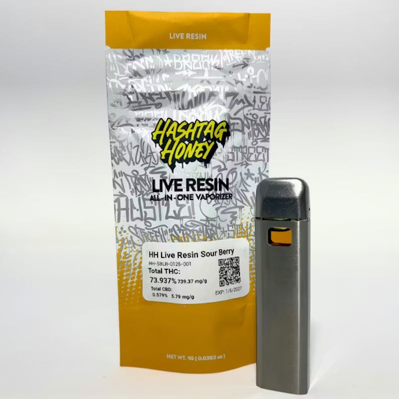 Hashtag Honey | Sour Berry | Live Resin AIO | 1g
