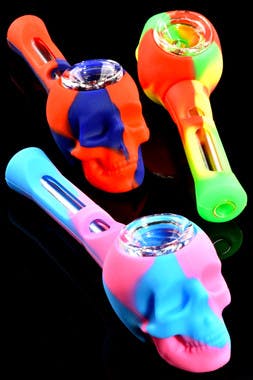 Product: 5"  Silicone Skull Hand Pipe