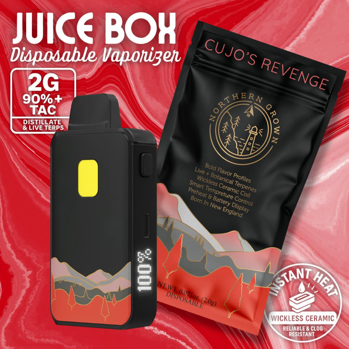 Product Cujo's Revenge (S) Juice Box Ceramic Disposable | Vapes | 2g