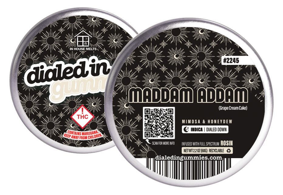 Photo of Dialed In – Rosin Gummies – Maddam Addam (I) 100mg