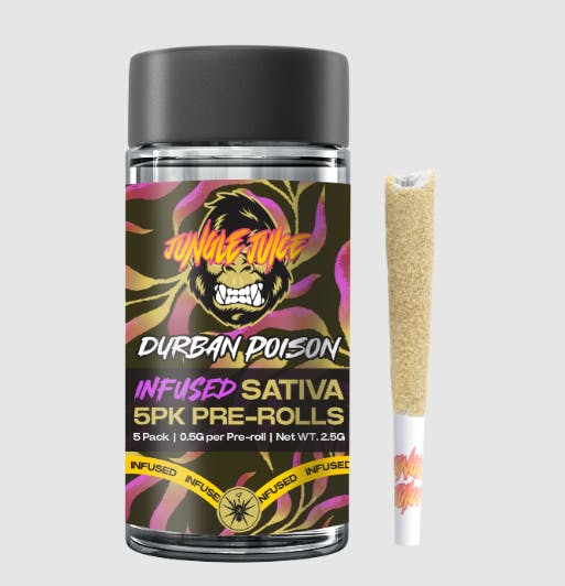 Durban Poison | 0.5g x 5pk | Infused | Jungle Juice