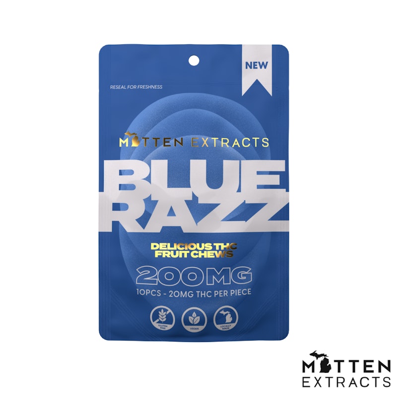 Blue Razz Fruit Chews | 200MG
