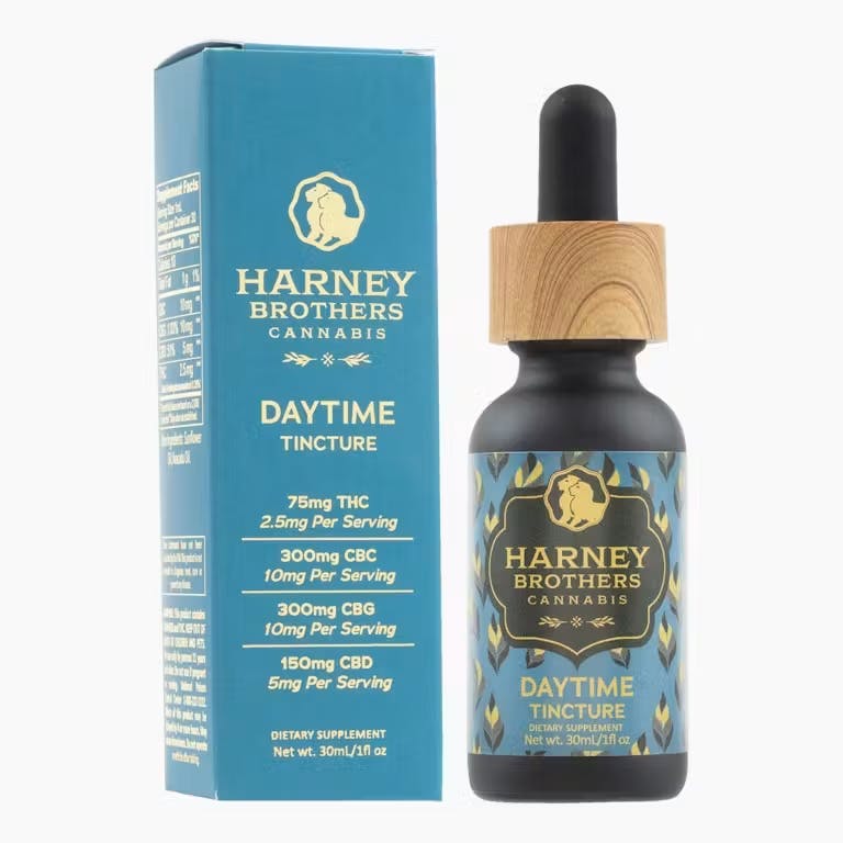 Product Harney Brothers Cannabis - Daytime Tincture - 75mg THC - 300mg CBC - 300mg CBG - 150mg CBD