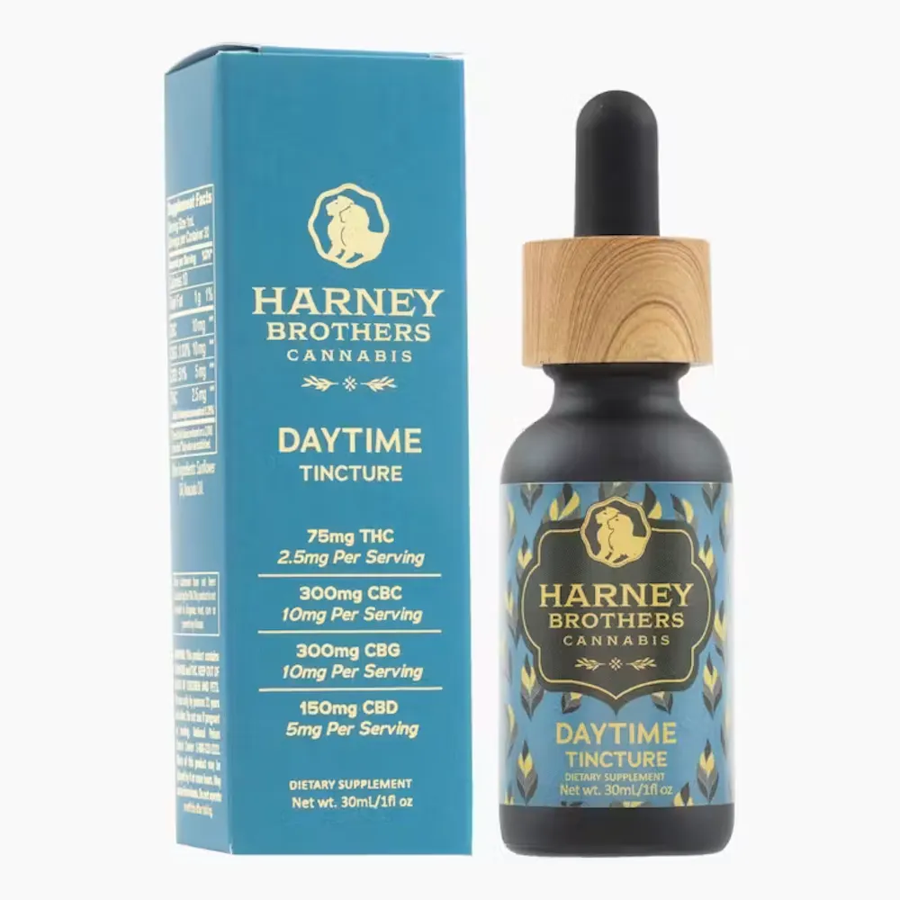 Product Harney Brothers Cannabis - Daytime Tincture - 75mg THC - 300mg CBC - 300mg CBG - 150mg CBD