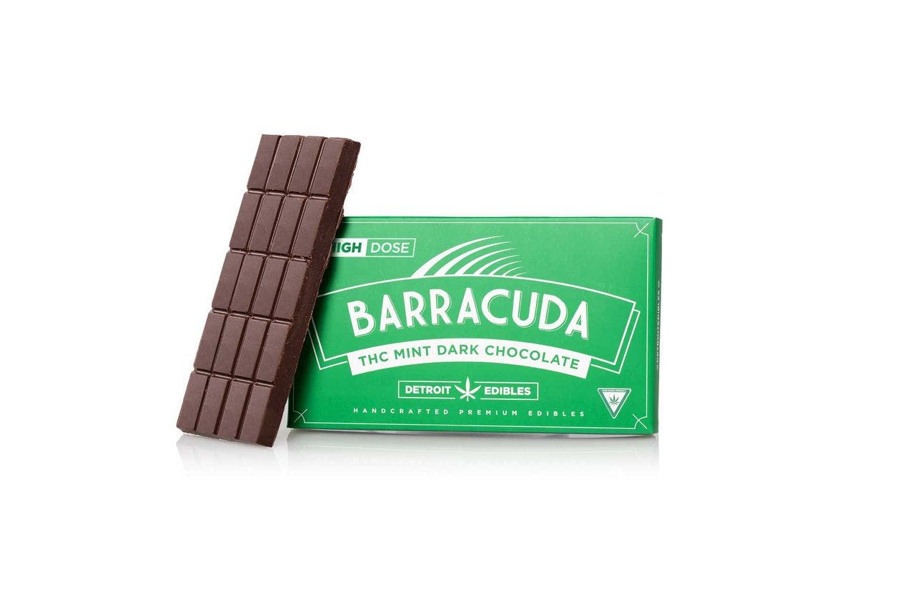 Buy Detroit Edibles Dark Mint Chocolate 200mg Barracuda Bar By