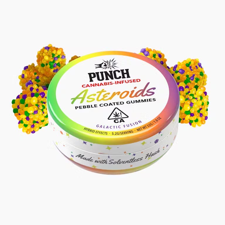 WATERMELON NOVA SOLVENTLESS PEBBLE COATED GUMMY ASTEROIDS