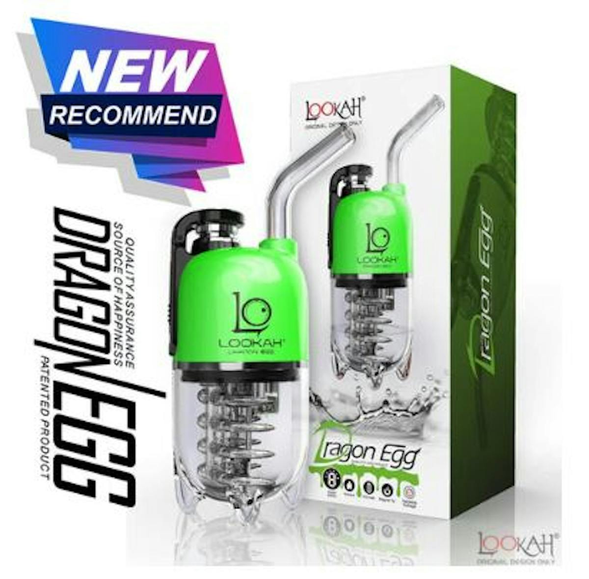 Image of Green Lookah | Dragon Egg Rig