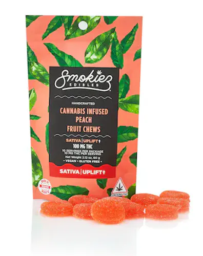 Smokiez Peach Fruit Chews 10mg 10pk-2